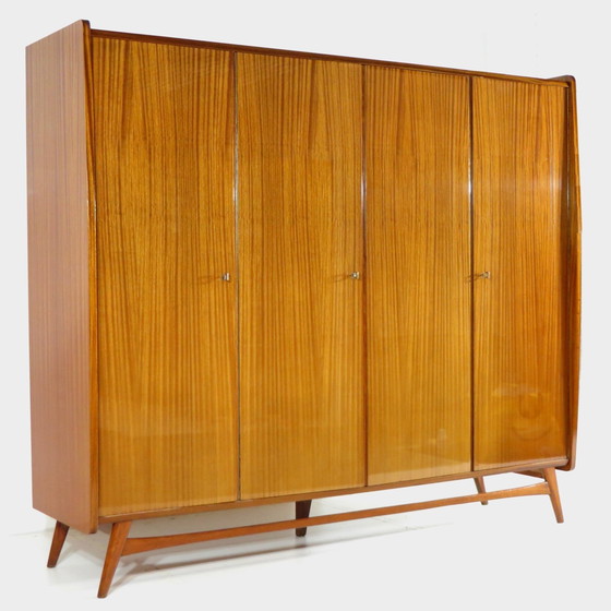 Image 1 of Grande armoire vintage Mid Century à 4 portes, années 1960