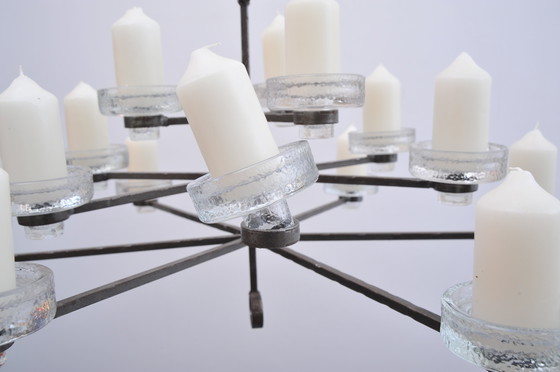 Image 1 of Schmiedeeisener Kerzenleuchter Aus Skandinavien