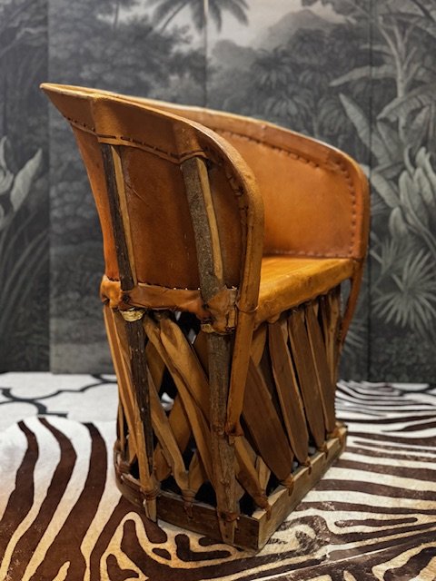 Image 1 of SET AUS 2 EQUIPALE (MEXIKANISCHEN) LEDERSTÜHLEN