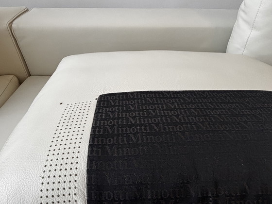 Image 1 of Minotti Hamilton designbank, leren sofa, zo goed als nieuw.
