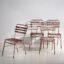 Antique red and white terrace chairs (c.1920). Set of 4 pieces – Garden chairs, Wood, Iron (photo 9 of 40)