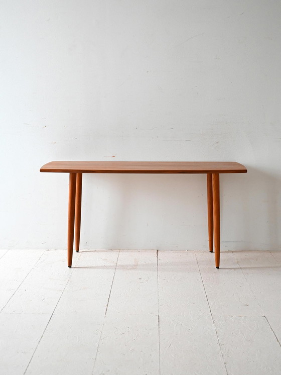 Image 1 of Vintage Scandinavische Teakhouten Salontafel