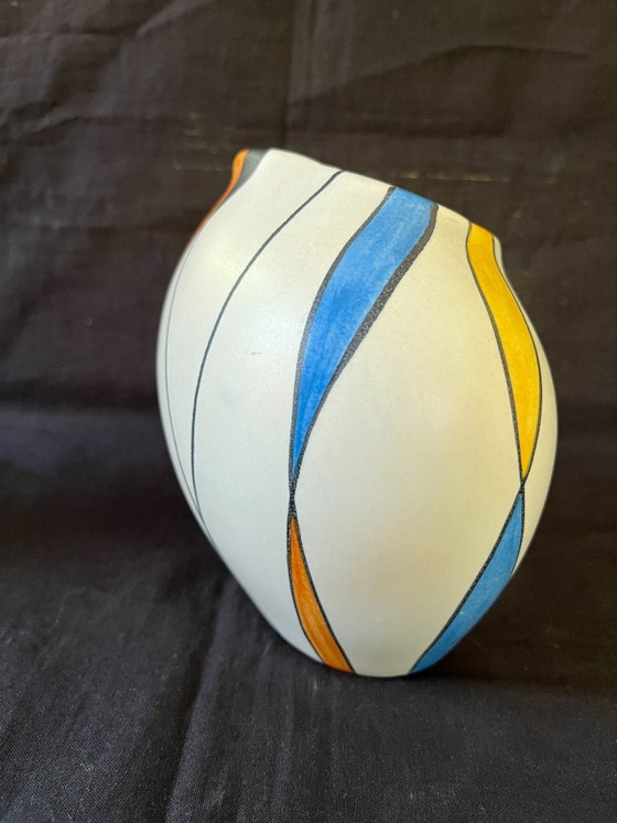 Rare Mid Century Modern Zeller Keramik 4pc Set Georg Schmider 1818 Decor Vases – zeller Georg Schmider (photo 11 of 25)