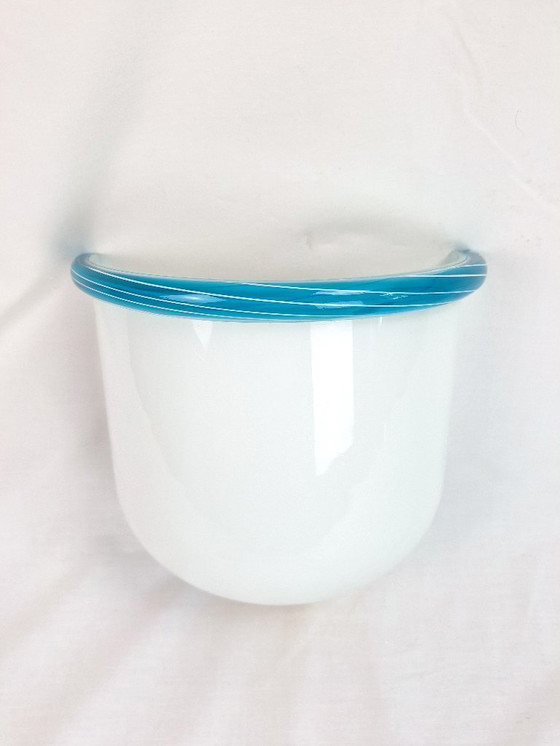 Image 1 of Art Deco handgeblazen Murano glazen wandlamp