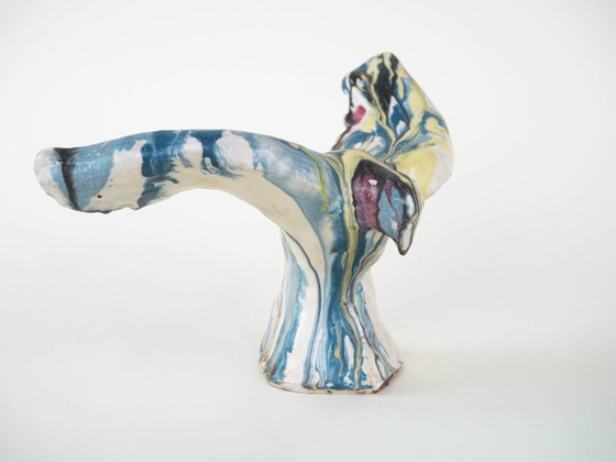 Image 1 of Sculpture d'oiseau en céramique, design italien, années 1970, fabricant : F. Ferroni