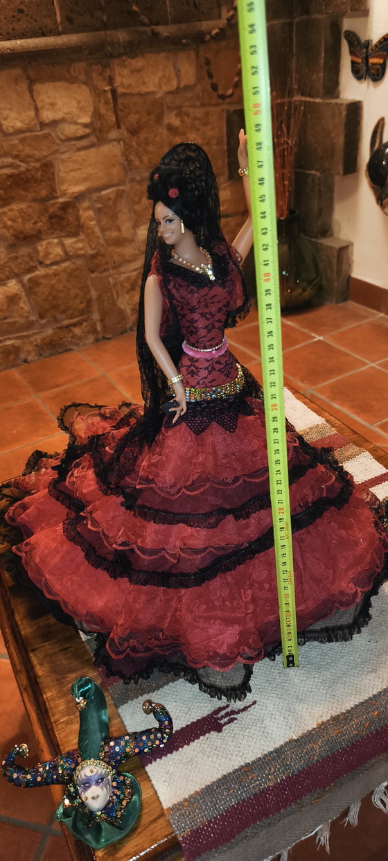 Paire de danseuses de flamenco, 48 cm, vintage espagnoles, Marin Chiclana – Objets déco, Plastic, Textile (photo 7 of 15)