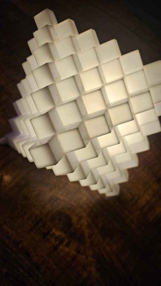 Image 1 of Vintage Nielsen Light “Babylon” table lamp/wall lamp – Scandinavian geometric design – 1990s