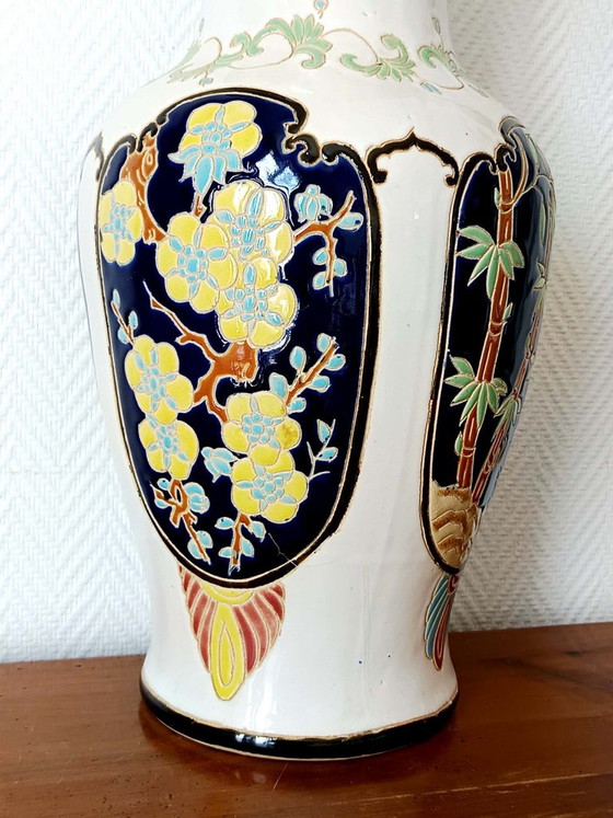 Large Japanese-style ceramic vase, 52cm (photo 7 of 11)