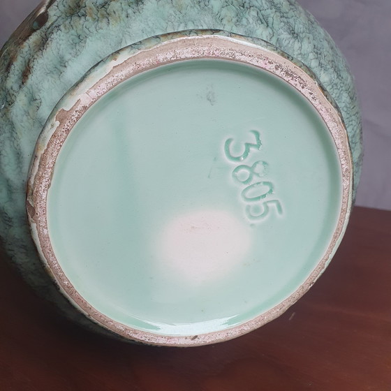 Image 1 of Vintage Mint Green Jasba Germany Vase From The Sixties