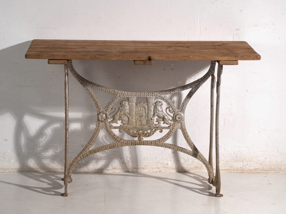 Antieke tuintafel van gietijzer – Centraal-Europa, circa 1900 – Cast Iron, Art Nouveau (photo 38 of 40)