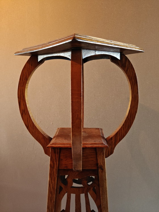 Porta piante in rovere stile Art Nouveau – Wood (photo 2 of 5)