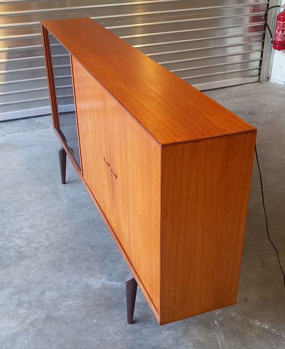 Image 1 of Sideboard Vintage Oswald Vermaercke V-form 1960's 