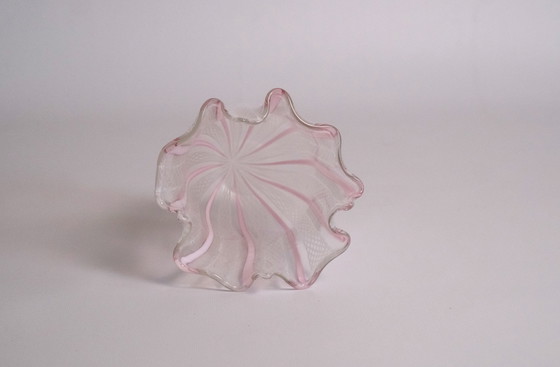 Image 1 of Handkerchief vase Zanfirico Fazzoletto of murano glass