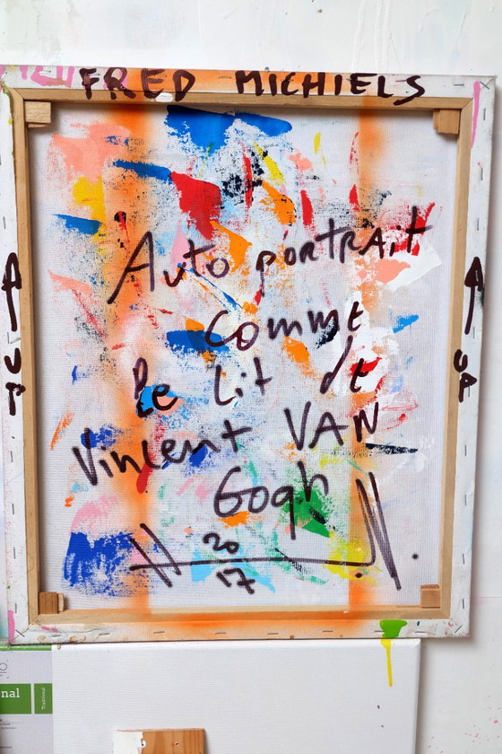 Autoritratto Come Il Letto Di Vincent Van Gogh – Fred Michiels, Arte, Wood, Canvas (photo 6 of 8)