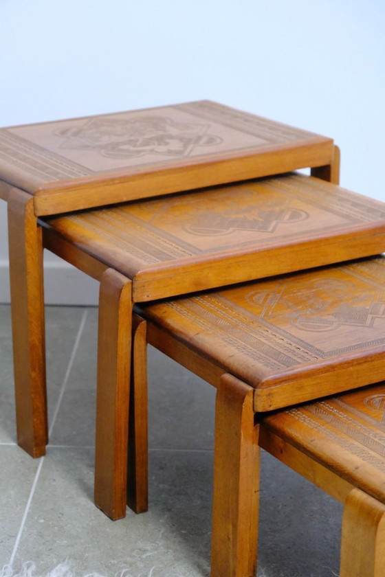 Set of Nesting Tables from the 1940s – Side tables, Wood (photo 7 of 7)