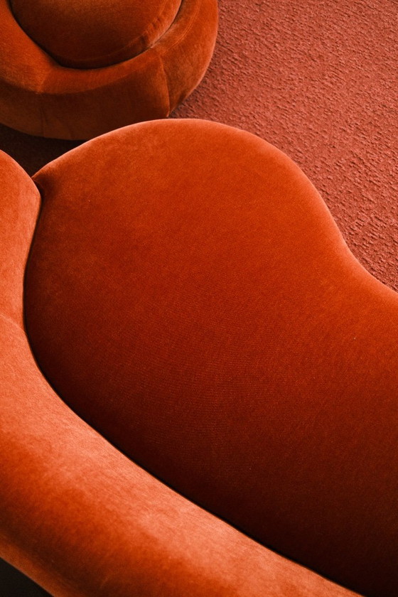 Rose Armchair - Sofa Company - Moss Rust - 2.5-Seater – sofacompany, 2 seaters, Polyester (photo 9 of 10)