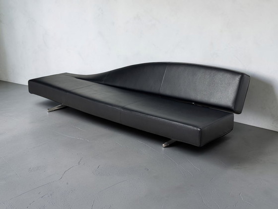Ensemble de 2 canapés Cassina Aspen en cuir noir Jean-Marie Massaud – Canapés 3 places, Leather (photo 11 of 13)