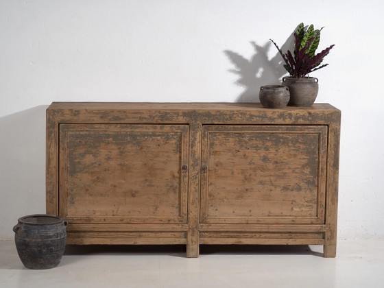 Antique sideboard with gray patina (c.1900) #78 (photo 8 of 40)