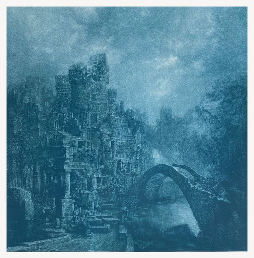 Roland CAT De l'autre côté II Siebdruck 1990