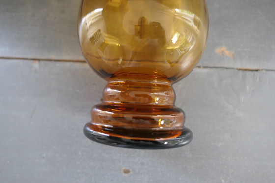 Image 1 of Vaso in vetro Art Déco color ambra