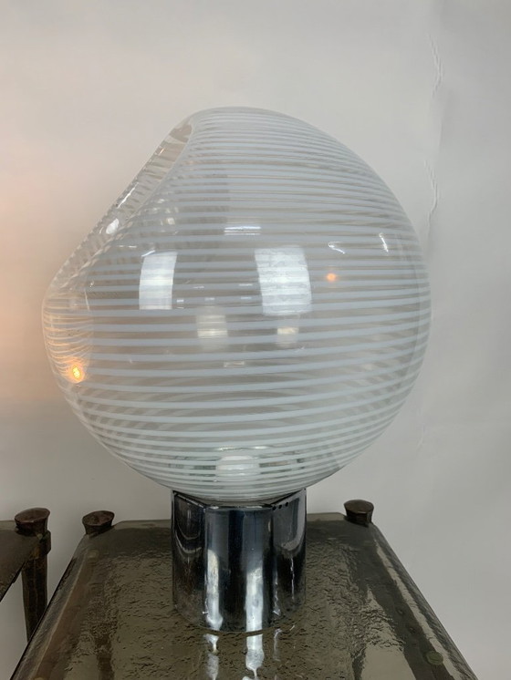 Image 1 of Pair of Glass Table Lamp by Gino Vistosi for Vistosi, 1960s