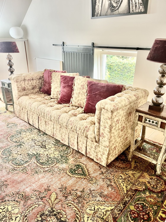 Klassisches englisches 3-Sitzer-Sofa – Textile (photo 2 of 13)