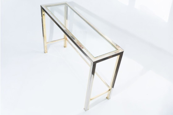 Image 1 of Midcentury console tafel Belgochrome stijl Romeo Ragga/ Willy Rizzo 1970