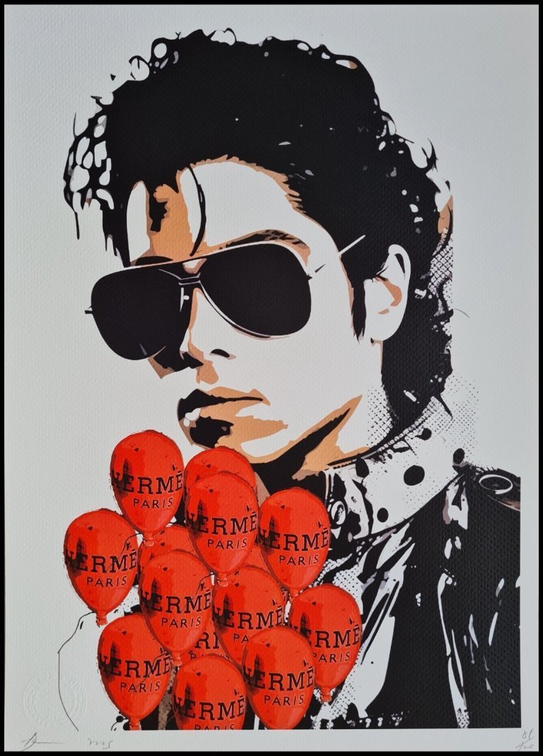 DEATH NYCマイケル・ジャクソン LOUISVUITTON 現代アート Death Nyc - Michael Jackson - Limited Edition With Certificate