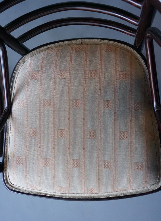 Image 1 of x2 Model 728 Fledermaus Chairs attributed to Josef Hoffmann for J & J. Kohn, 1906