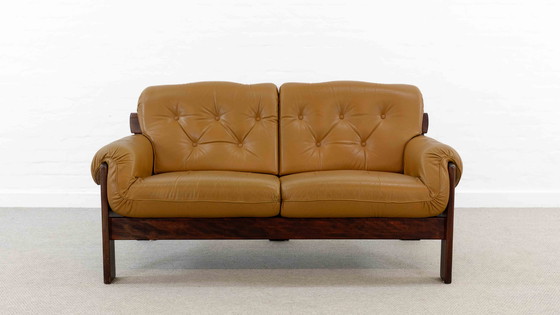 Image 1 of Braziliaanse stijl lederen zitgroep