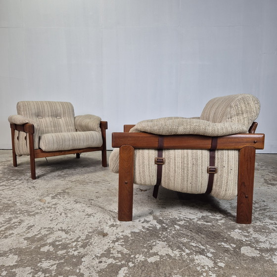 Image 1 of H.W. Klein Bramin vintage jaren 60 lounge relax stoelen teak