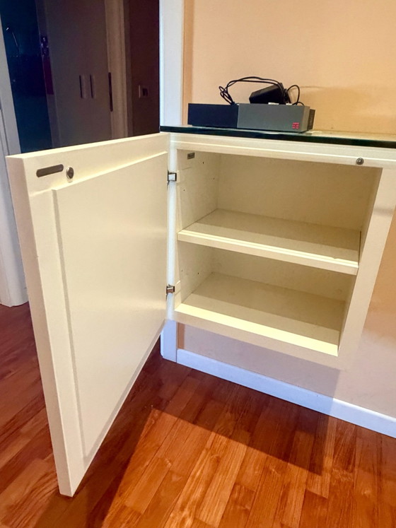 Mobiletto ingresso bianco in vetro – Armadi contenitori, Legno (photo 3 of 5)
