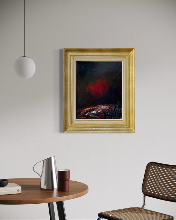 Image 1 of Sylvain Beerens (1917) - Paysage rouge