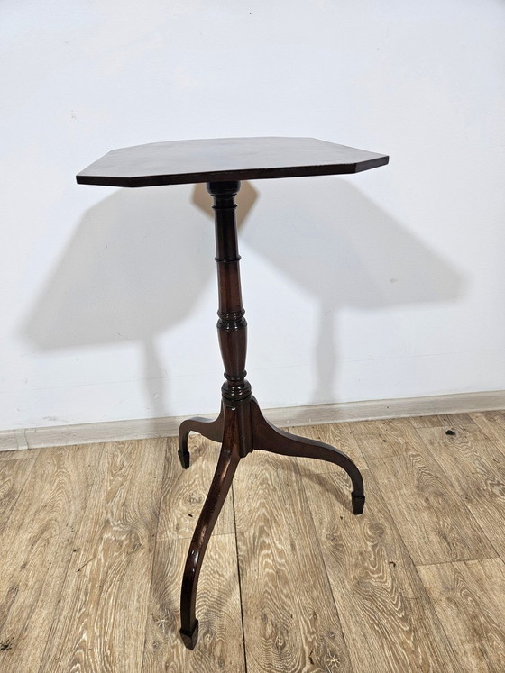 Antique Victorian Mahogany Side Table, 1800s – Wood, Hollywood Regency (photo 10 of 15)