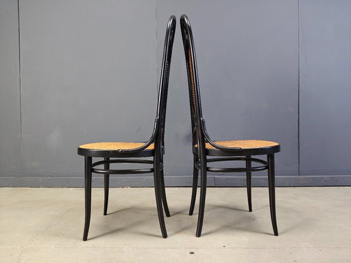 Chaises de salle à manger Thonet no. 207 'Long John', ensemble de 6, 1980
