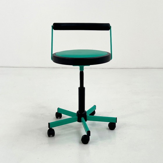Adjustable Desk Chair From Bieffeplast, 1980s – Office chairs, Metal, Plastic (photo 3 of 9)