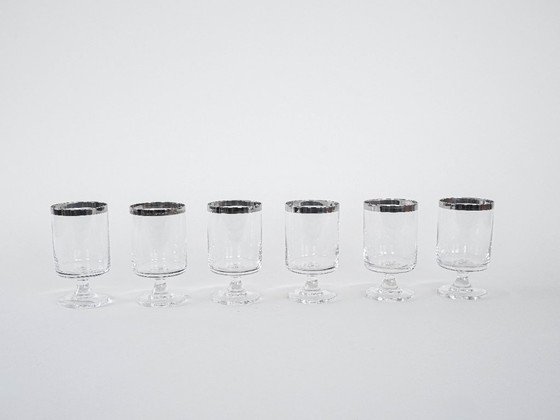 Image 1 of Set di bicchieri, stile Hollywood Regency, anni '70, made in Italy