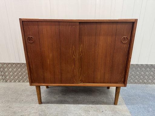 Vintage Mid Century Deens design teak houten kast  