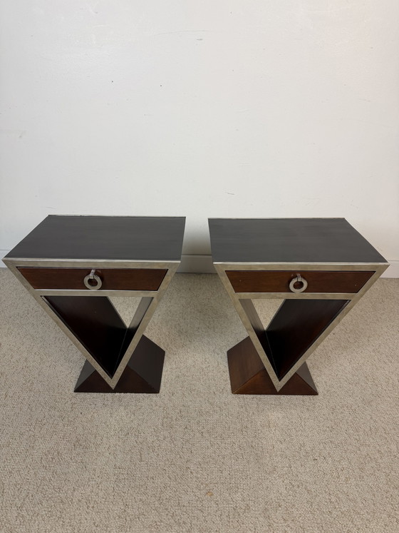 Image 1 of Art Deco "Louvre" bedside tables – Maison Saulaie