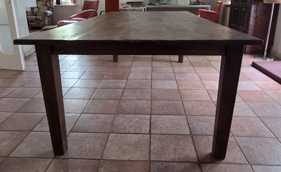 Tavolo in legno di teak – Merk onbekend, Tavoli da pranzo (photo 3 of 5)