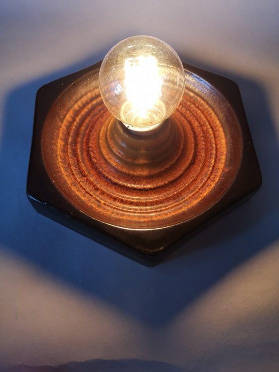 Image 1 of Original Fat Lava ceramic wall lamp, 1970s