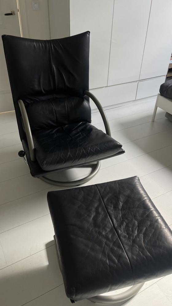 Sillón y reposapiés Rolf Benz Torino – Sillones, Leather, Metal (photo 15 of 15)