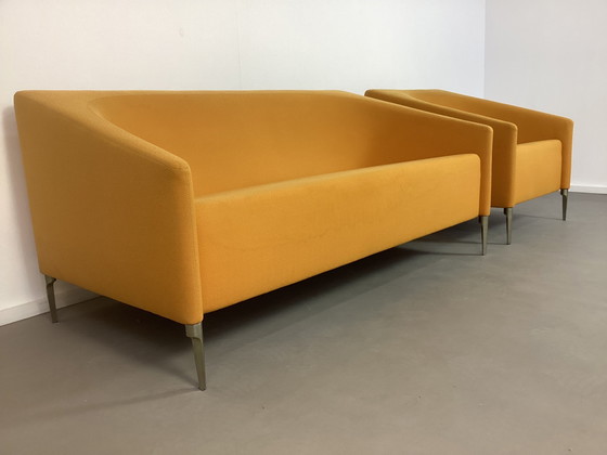 Image 1 of Artifort Okergele Diva Bank and Fauteuil