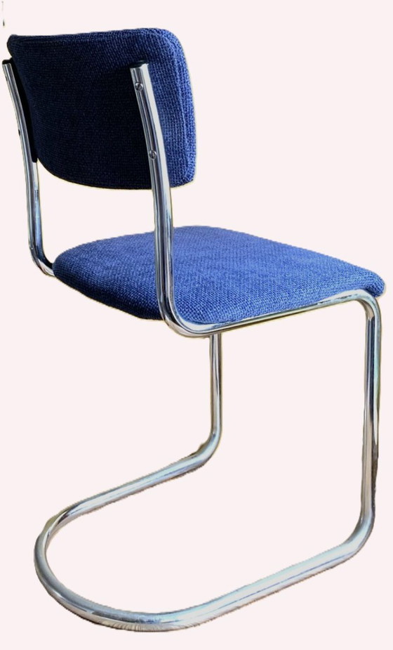 Image 1 of Sedia in tubolare d'acciaio attr. W.H.Gispen