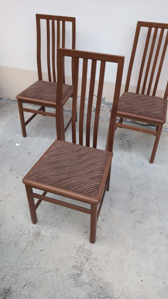 Image 1 of Set di 6 sedie da pranzo di Mario Marenco per Mobilgirgi, anni '70