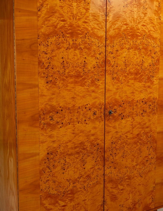 Armadio Vintage Mid-Century, Impiallacciatura in Radica, Cecoslovacchia, 176 × 116 × 58 cm (photo 10 of 21)