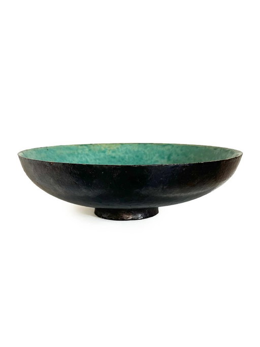 Large Terracotta Bowl by Denijs Goossens, Belgium 1970s