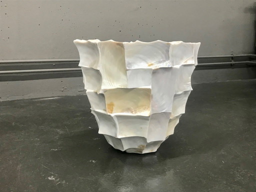 Radica Bowl, vaso per fiori in madreperla, vaso per piante