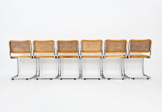 Image 1 of Sedie da pranzo stile B32 di Marcel Breuer, set da 6