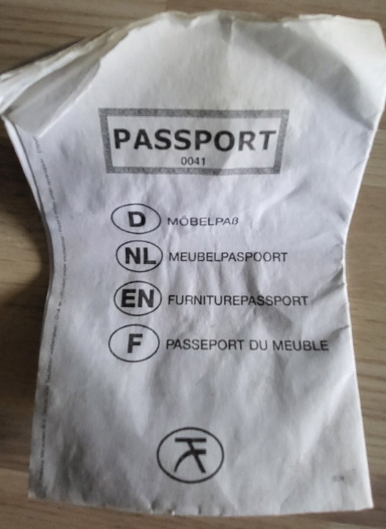 Image 1 of Set aus 6 originalen Habufa Catania Esszimmerstühlen aus Rindsleder